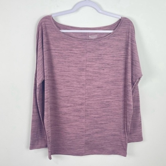 ATHLETA Essence Flow Printed Mauve/Cabernet Top Size Small - Picture 3 of 7